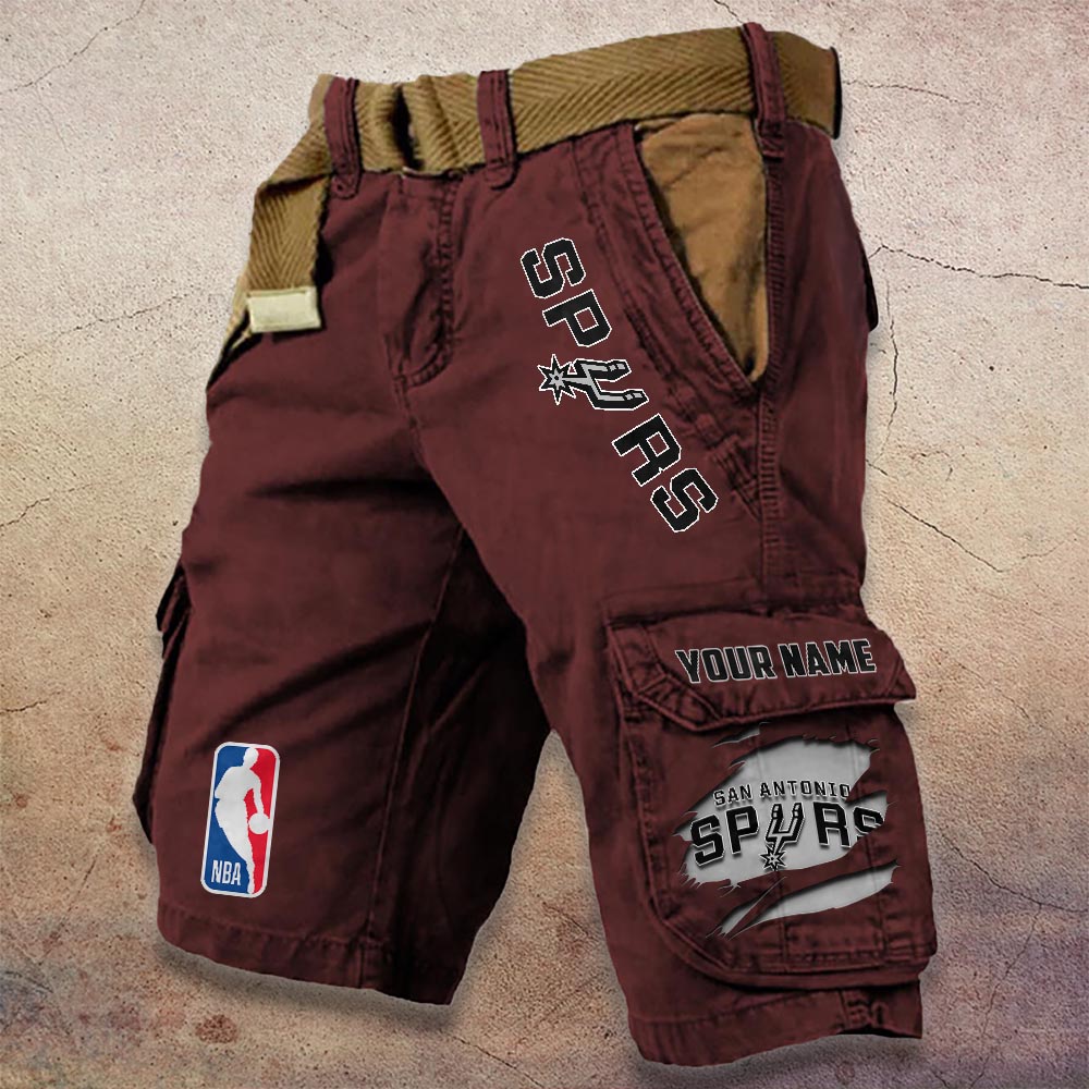 Sportswearmerch San Antonio Spurs NBA Denim Short For Fan