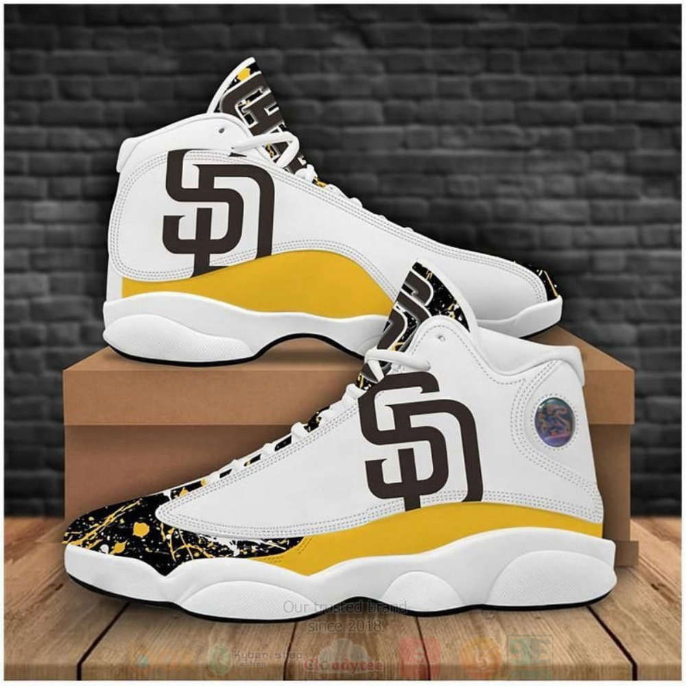 Sportswearmerch San Diego Padres MLB AJ13 Sneakers Shoes For Men And Women