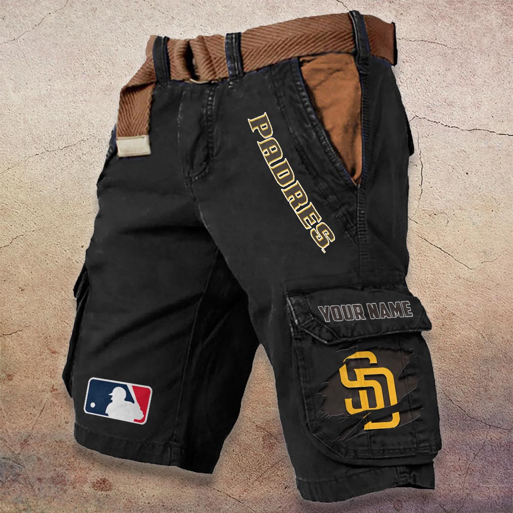 Sportswearmerch San Diego Padres MLB Denim Short For Fan