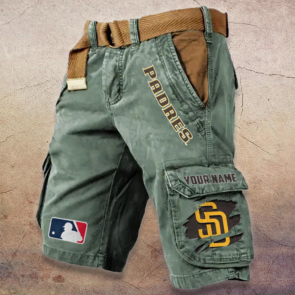 Sportswearmerch San Diego Padres MLB Denim Short For Fan