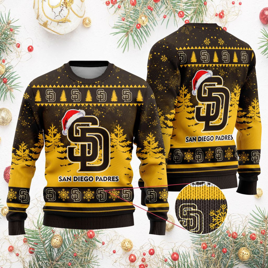 Sportswearmerch San Diego Padres MLB Funny Christmas Ugly Sweater For Fans