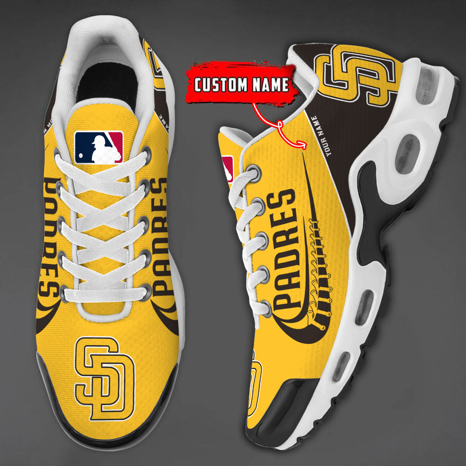 Sportswearmerch San Diego Padres MLB TN Shoes Sneakers For Men And Women