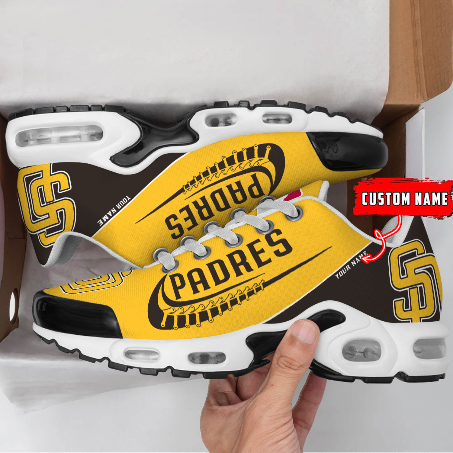 Sportswearmerch San Diego Padres MLB TN Shoes Sneakers For Men And Women