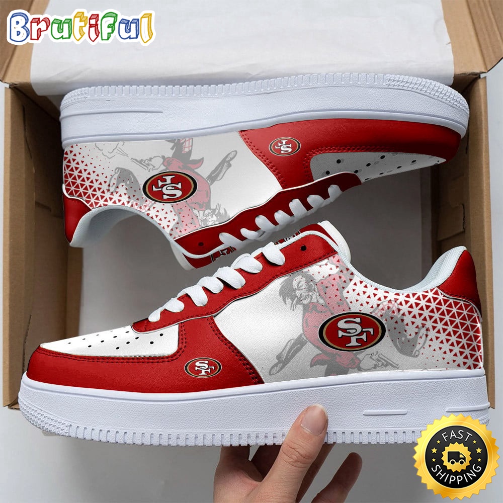 Sportswearmerch San Francisco 49ers NFL Air Low-Top Sneakers Shoes For Men And Women