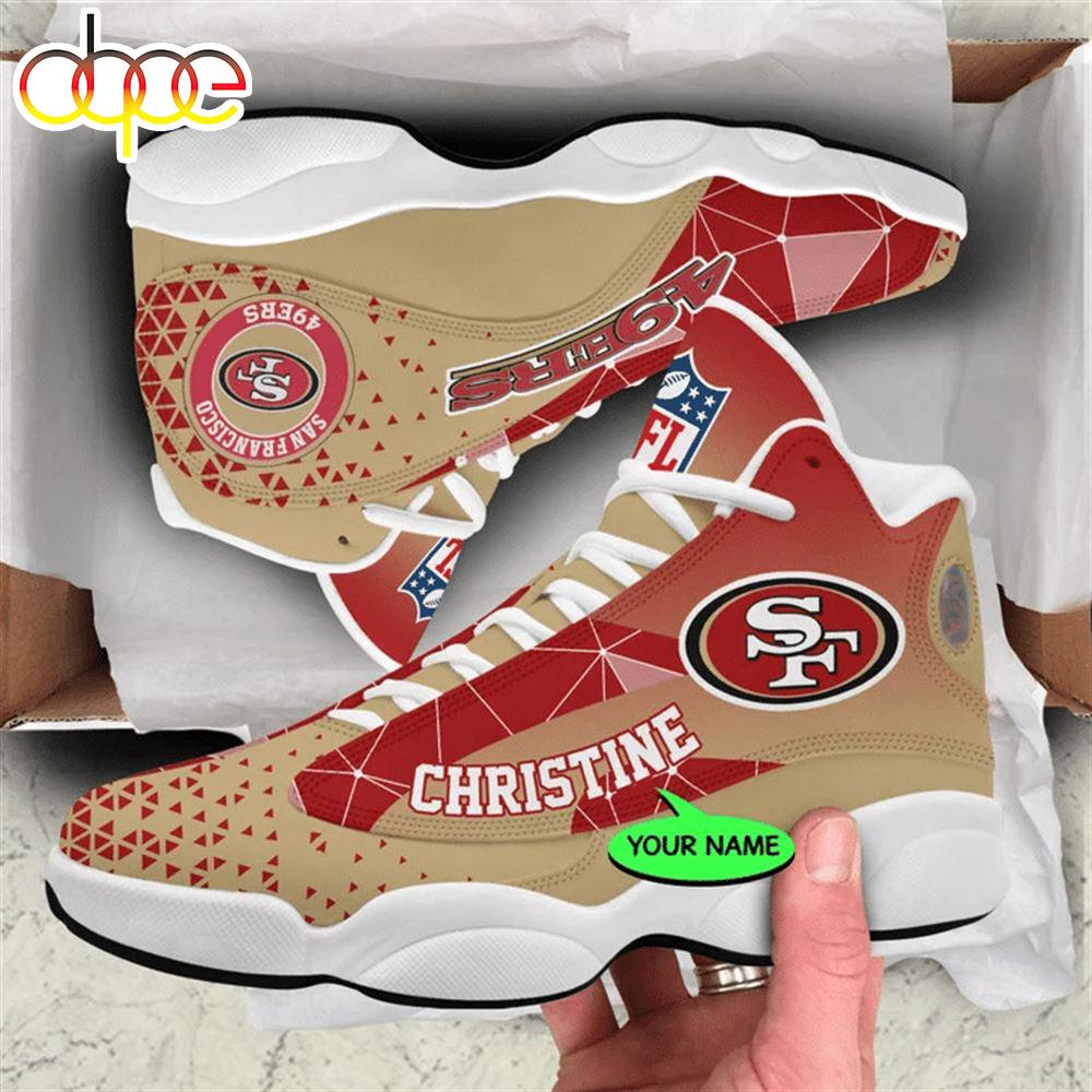 Sportswearmerch San Francisco 49ers NFL AJ13 Sneakers Shoes For Men And Women