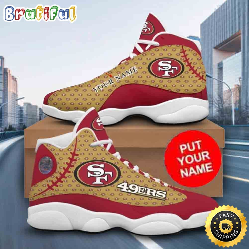 Sportswearmerch San Francisco 49ers NFL AJ13 Sneakers Shoes For Men And Women