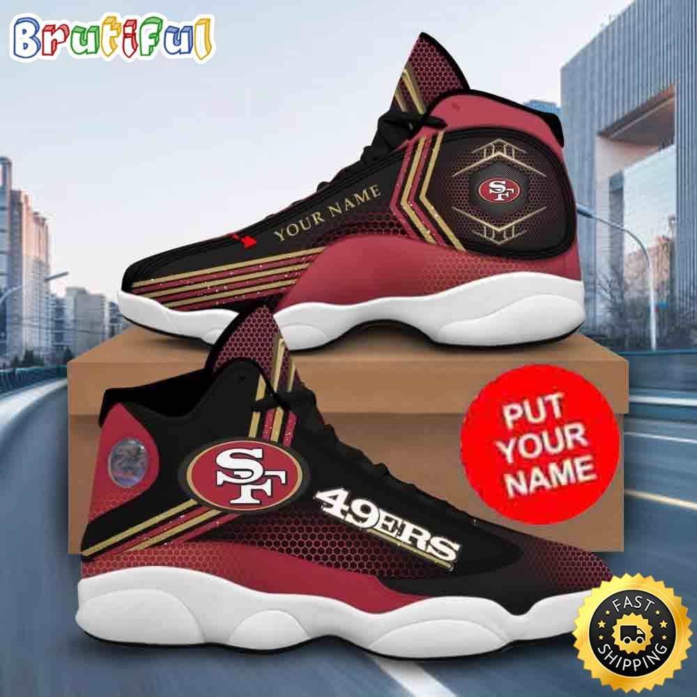 Sportswearmerch San Francisco 49ers NFL AJ13 Sneakers Shoes For Men And Women