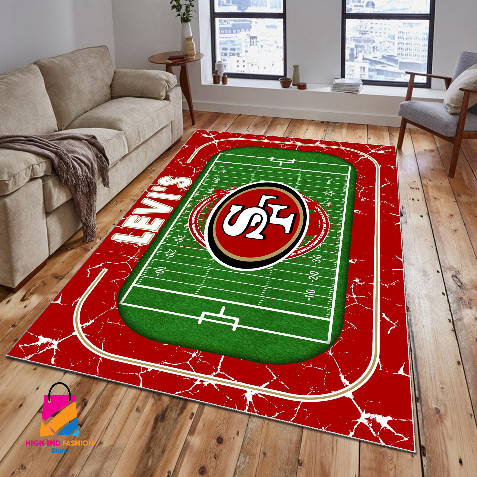 Sportswearmerch San Francisco 49ers NFL Area Rug For Fan