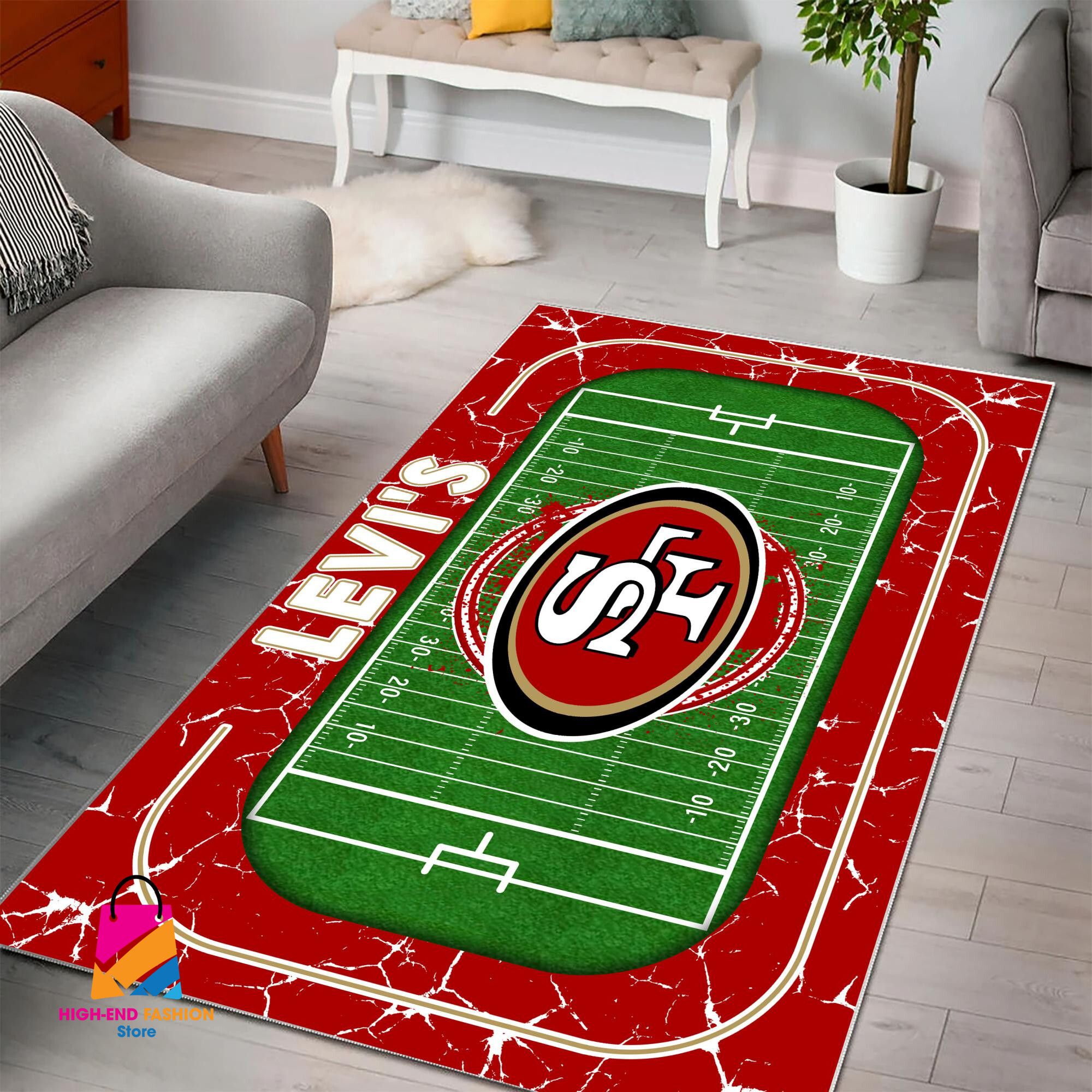 Sportswearmerch San Francisco 49ers NFL Area Rug For Fan