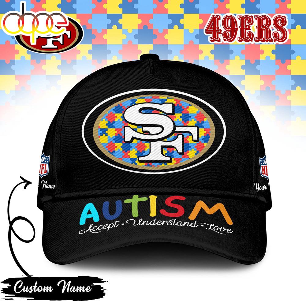 Sportswearmerch San Francisco 49ers NFL Autism Classic Cap For Fan