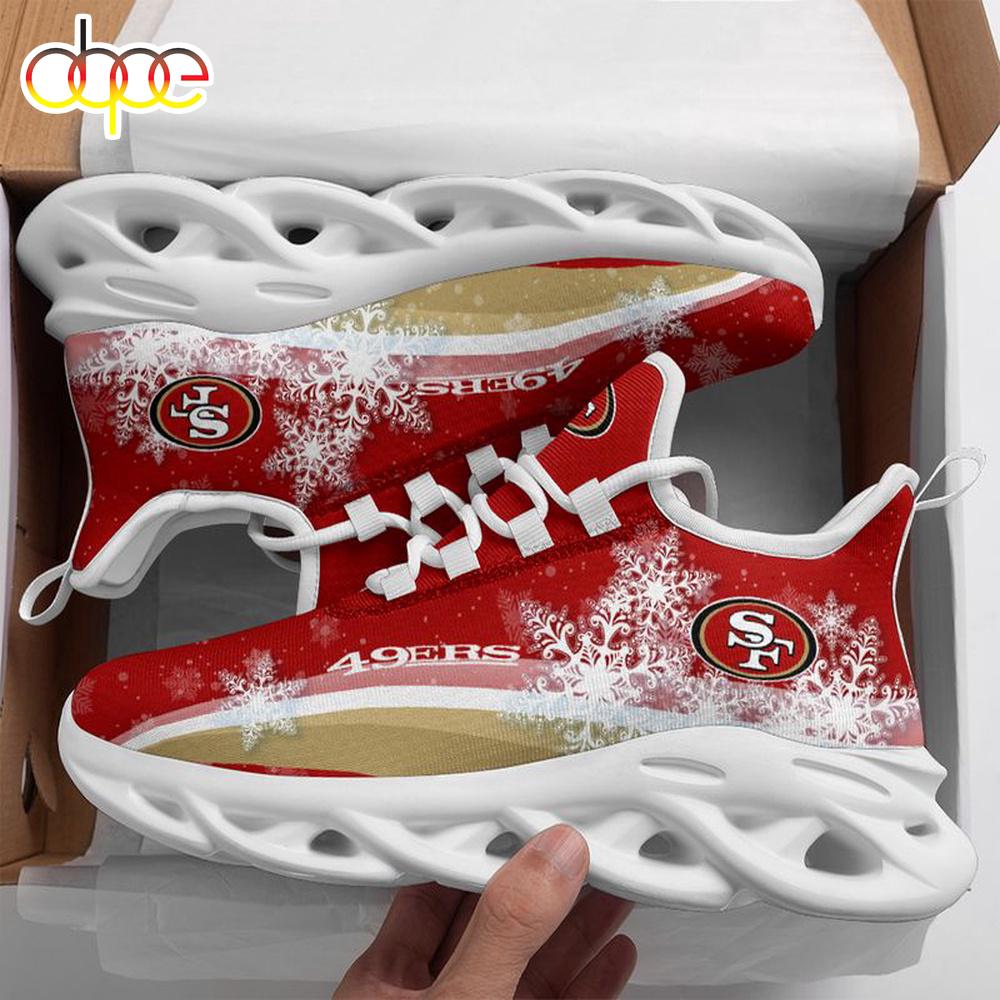 Sportswearmerch San Francisco 49ers NFL Christmas Snow Max Soul Shoes Sneakers For Men And Women