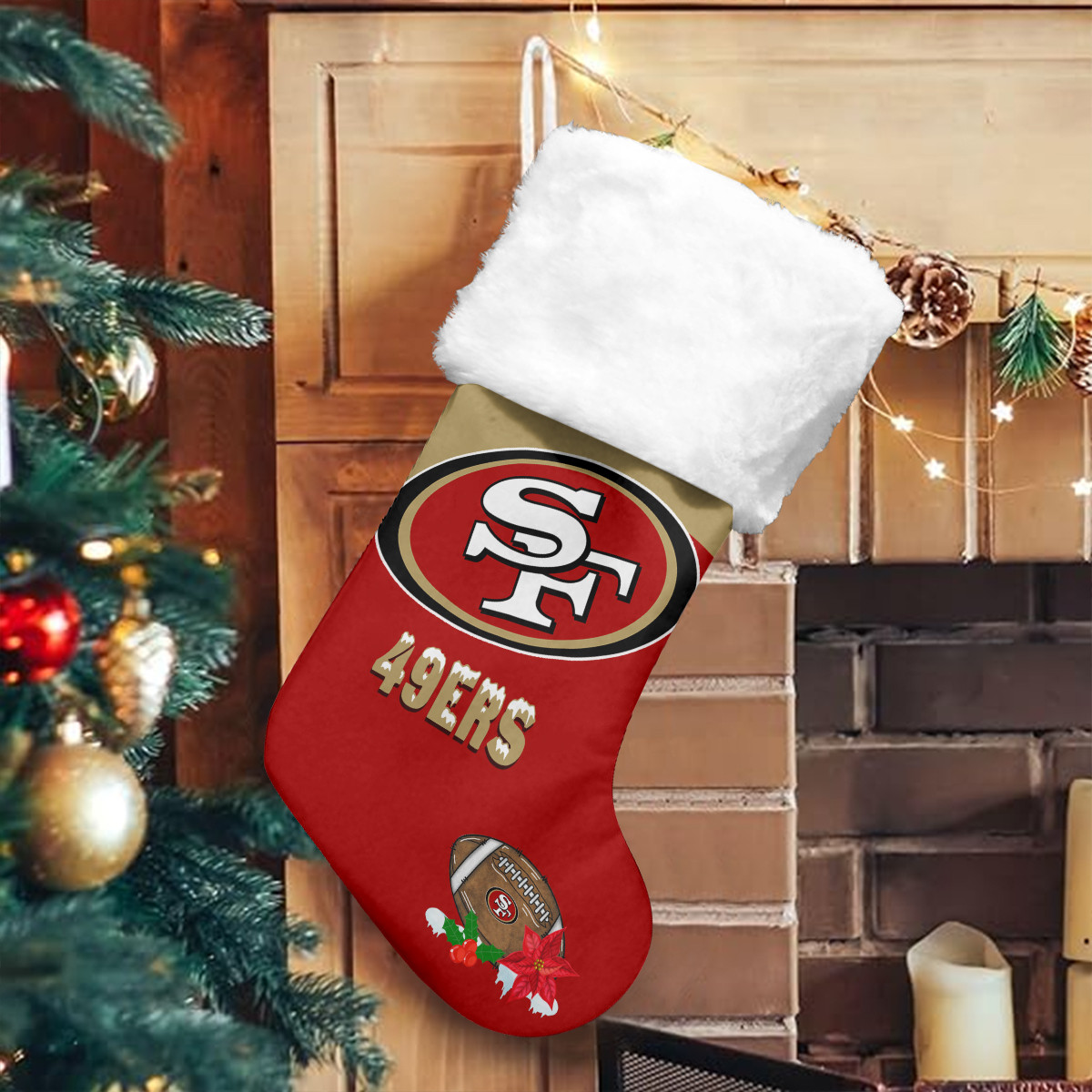 Sportswearmerch San Francisco 49ers NFL Christmas Socks For Fan