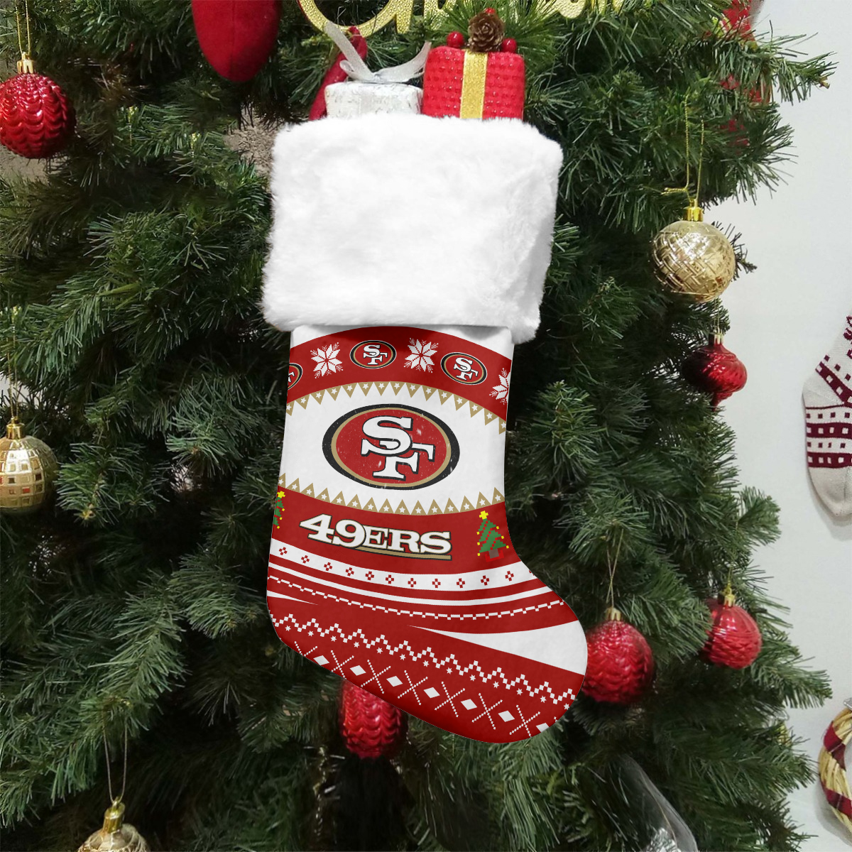 Sportswearmerch San Francisco 49ers NFL Christmas Socks For Fan