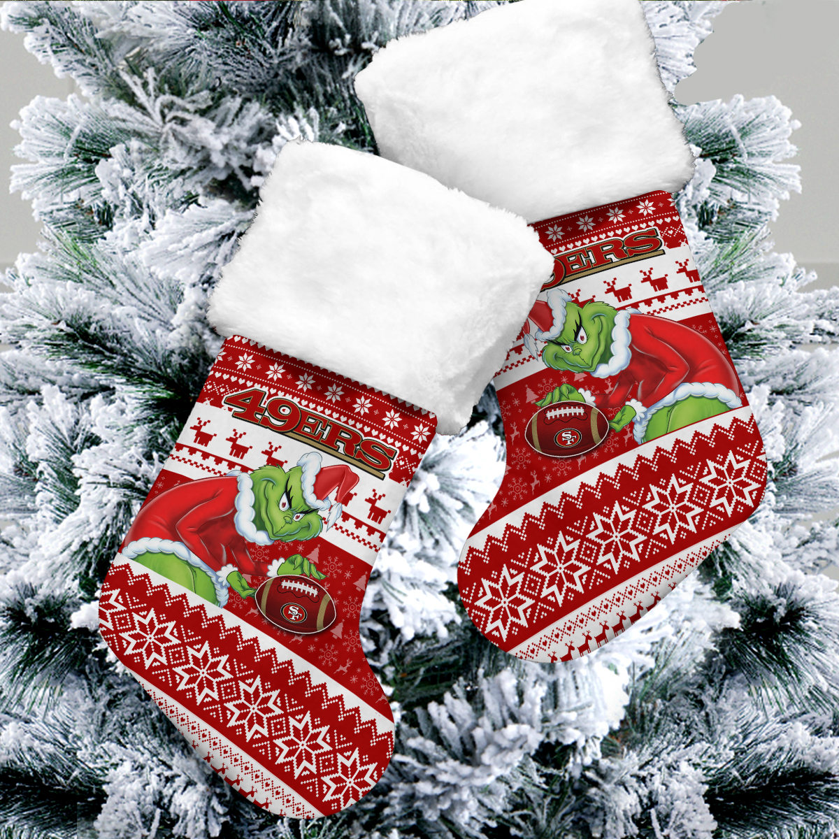Sportswearmerch San Francisco 49ers NFL Christmas Socks For Fan