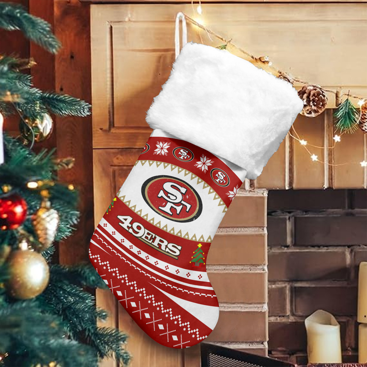 Sportswearmerch San Francisco 49ers NFL Christmas Socks For Fan
