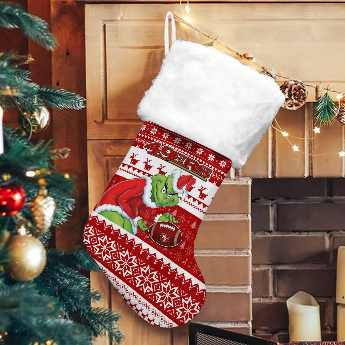 Sportswearmerch San Francisco 49ers NFL Christmas Socks For Fan