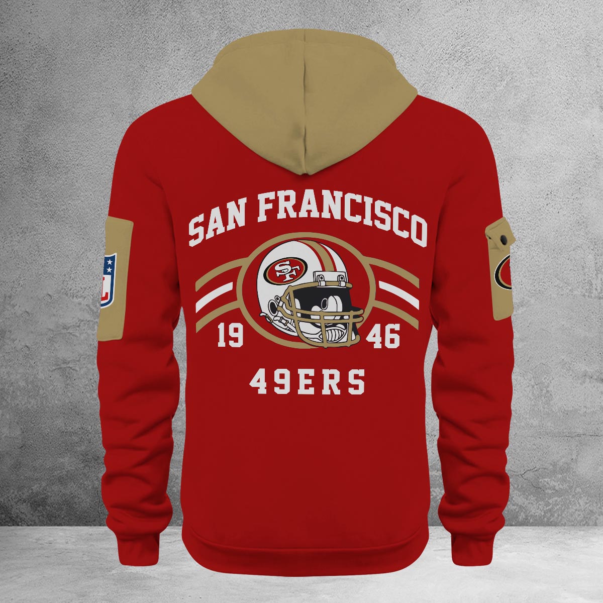 Sportswearmerch San Francisco 49ers NFL Half Zip Hoodie For Fan