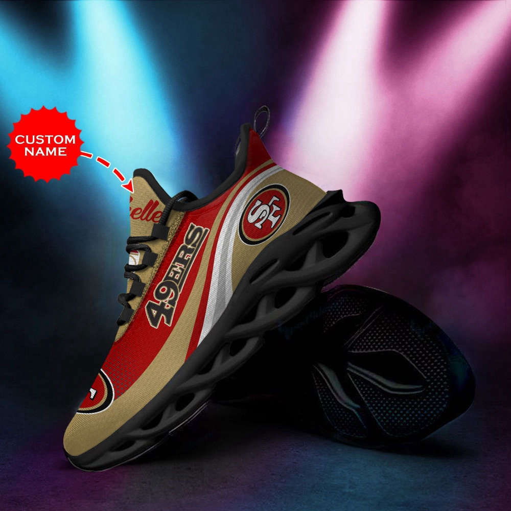Sportswearmerch San Francisco 49ers NFL Max Soul Shoes Sneakers For Men And Women