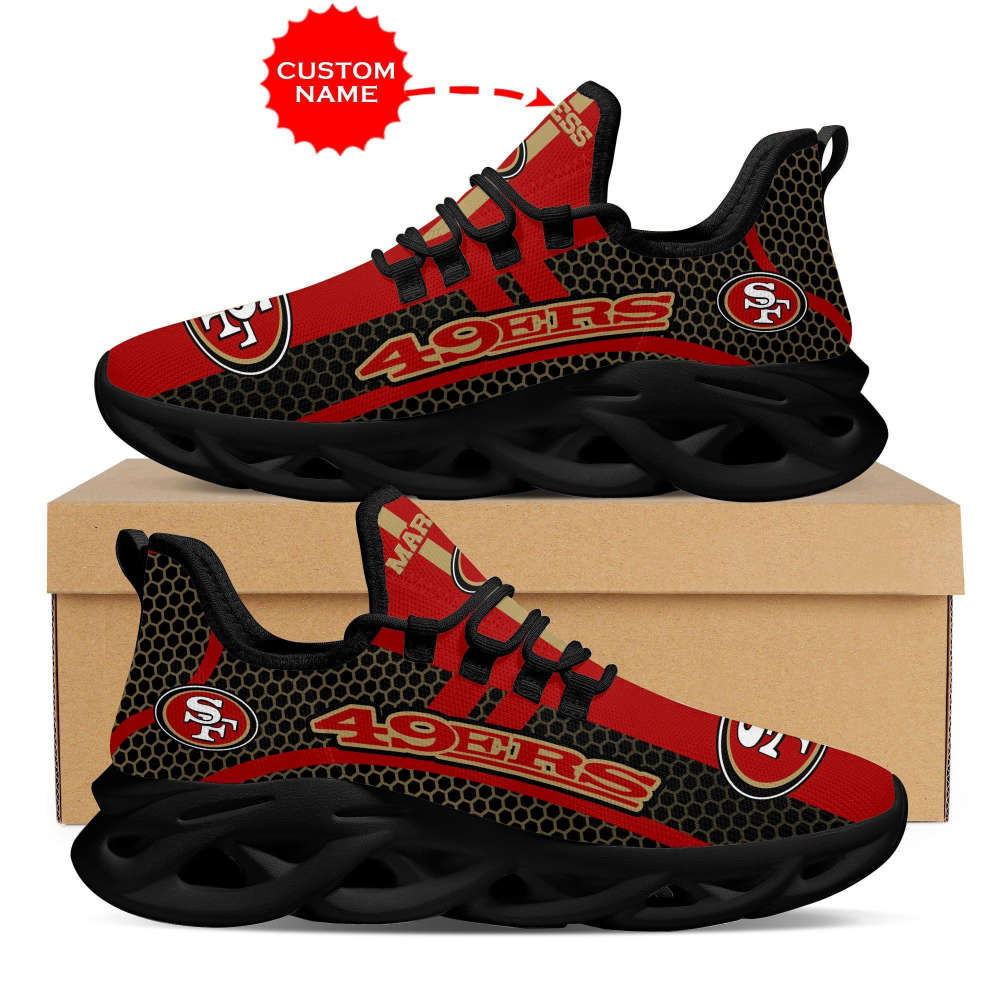 Sportswearmerch San Francisco 49ers NFL Max Soul Shoes Sneakers For Men And Women