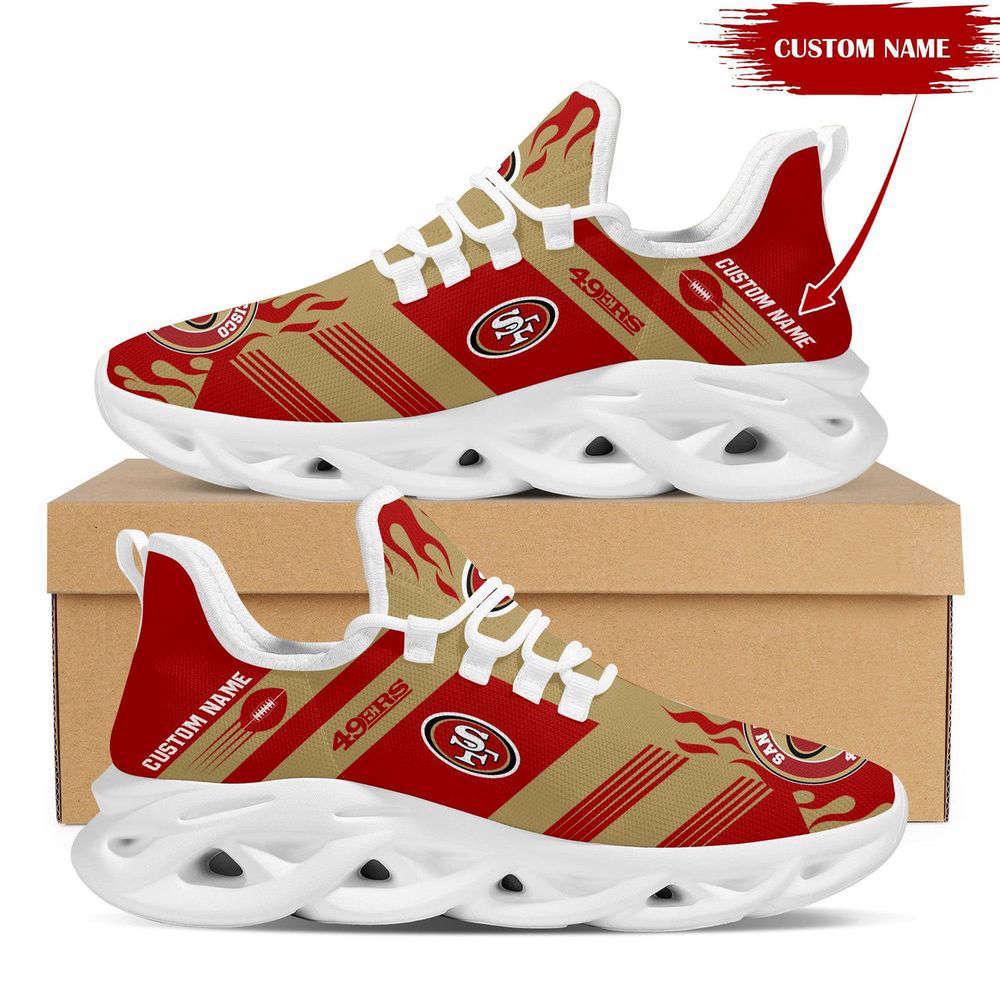 Sportswearmerch San Francisco 49ers NFL Max Soul Shoes Sneakers For Men And Women