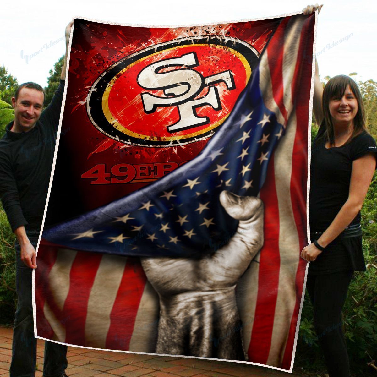 Sportswearmerch San Francisco 49ers NFL Premium Quilt Blanket Blanket For Fan