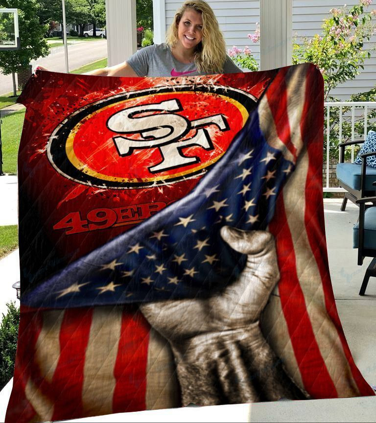 Sportswearmerch San Francisco 49ers NFL Premium Quilt Blanket Blanket For Fan