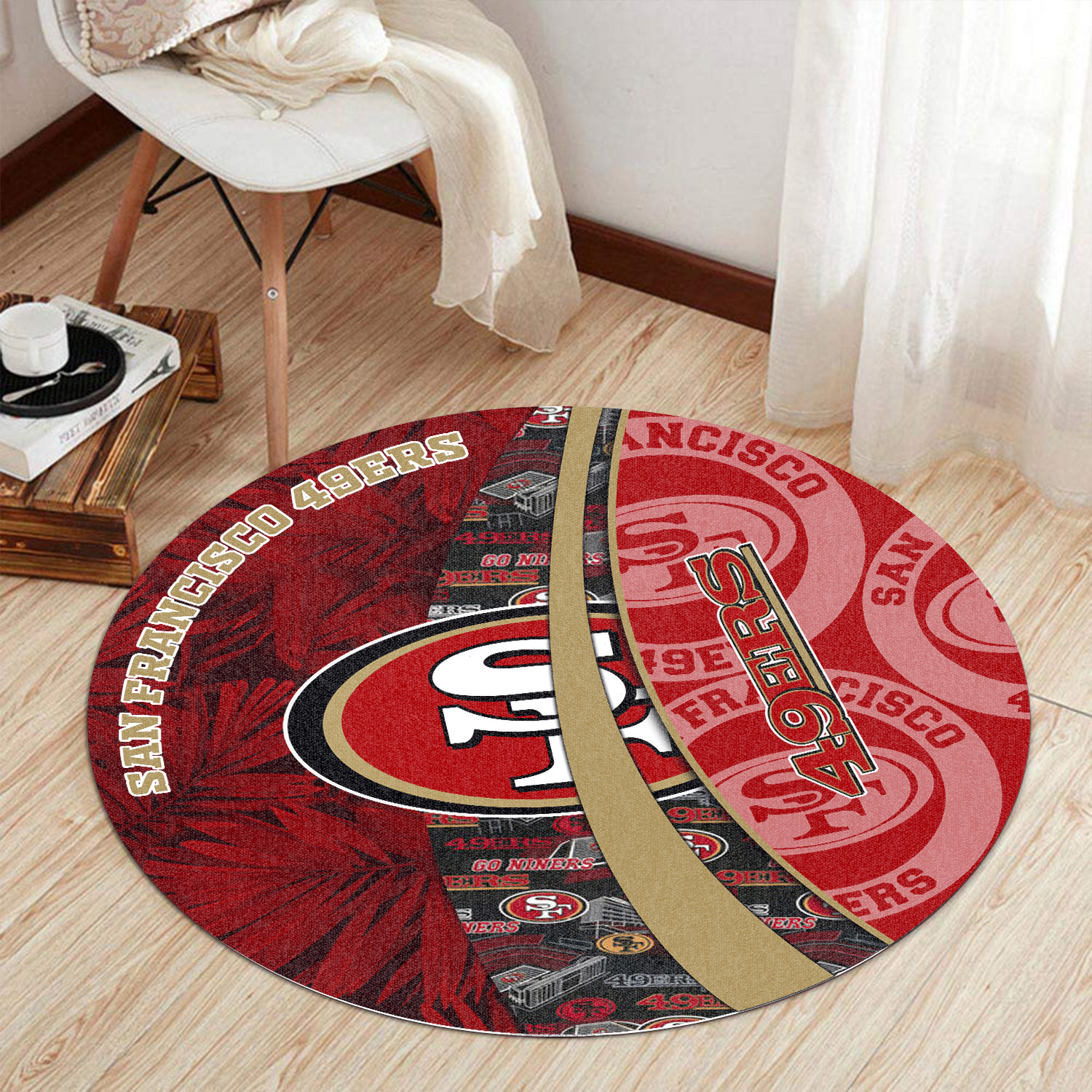 Sportswearmerch San Francisco 49ers NFL Round Rug For Fan