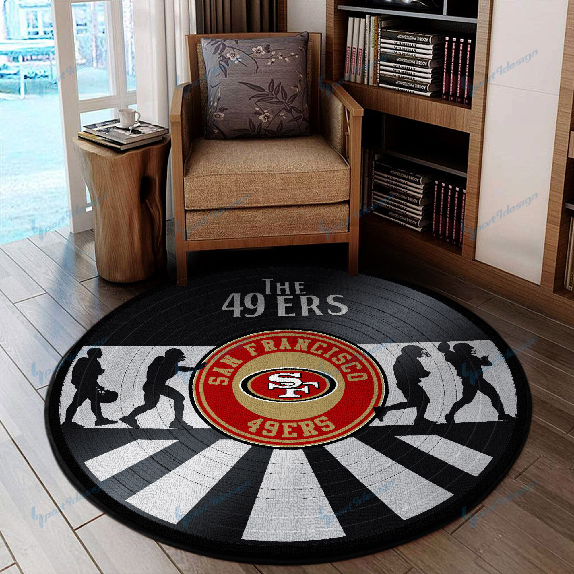 Sportswearmerch San Francisco 49ers NFL Round Rug For Fan