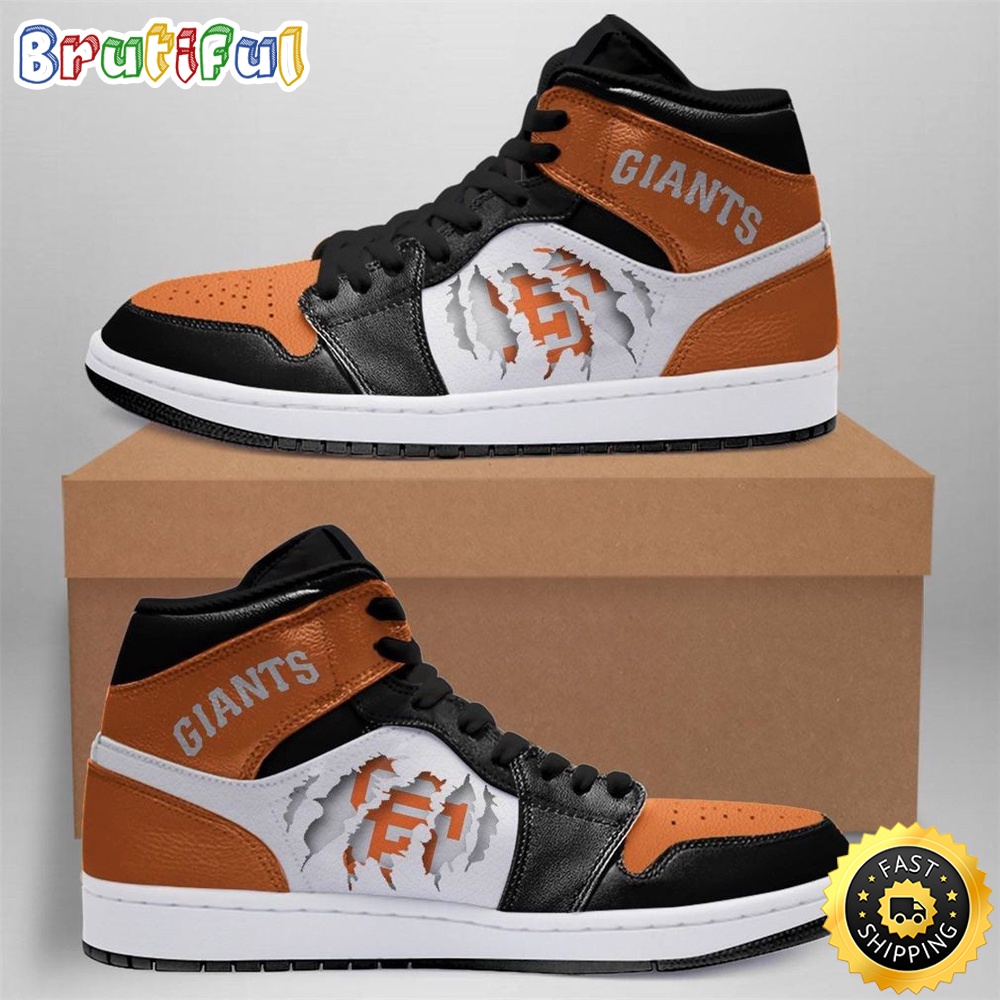 Sportswearmerch San Francisco Giants MLB AJ1 High Sneakers Shoes For Men And Women