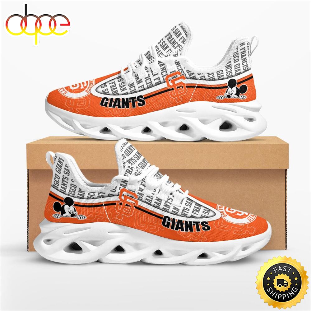 Sportswearmerch San Francisco Giants MLB Mickey Mouse Max Soul Shoes Sneakers For Men And Women