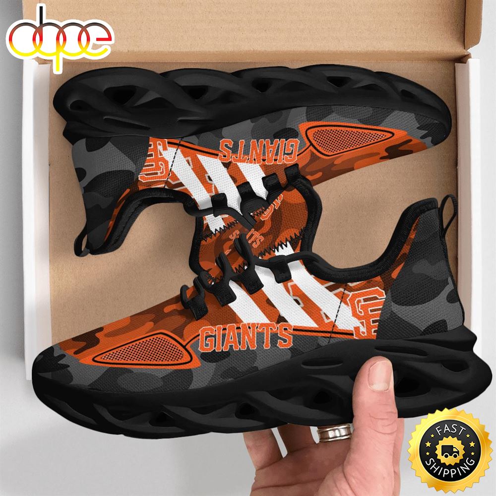Sportswearmerch San Francisco Giants MLB Military Camouflage Max Soul Shoes Sneakers For Men And Women