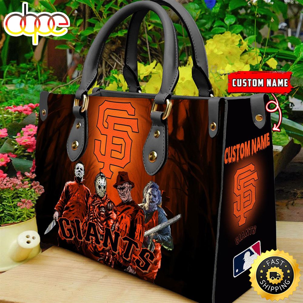 Sportswearmerch San Francisco Giants MLB Women Leather Hand Bag For Fan