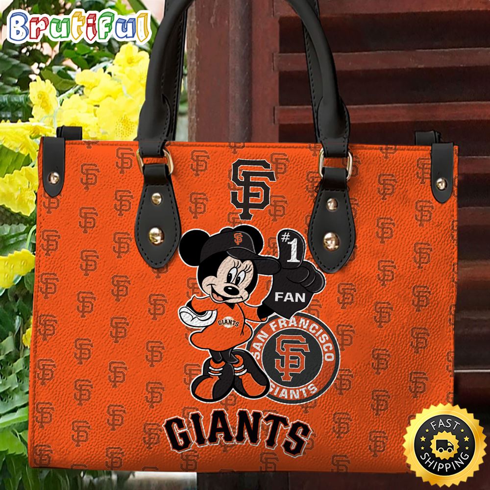 Sportswearmerch San Francisco Giants MLB x Minnie Leather Handbag For Fan