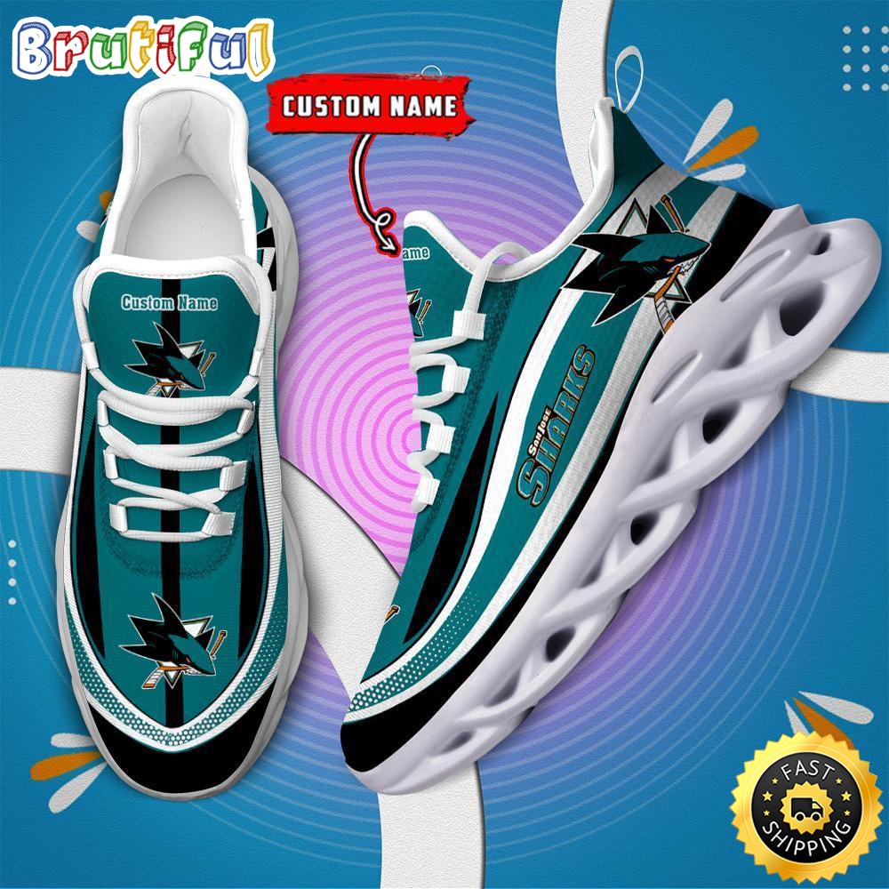 Sportswearmerch San Jose Sharks NHL Clunky Max Soul Shoes For Fan