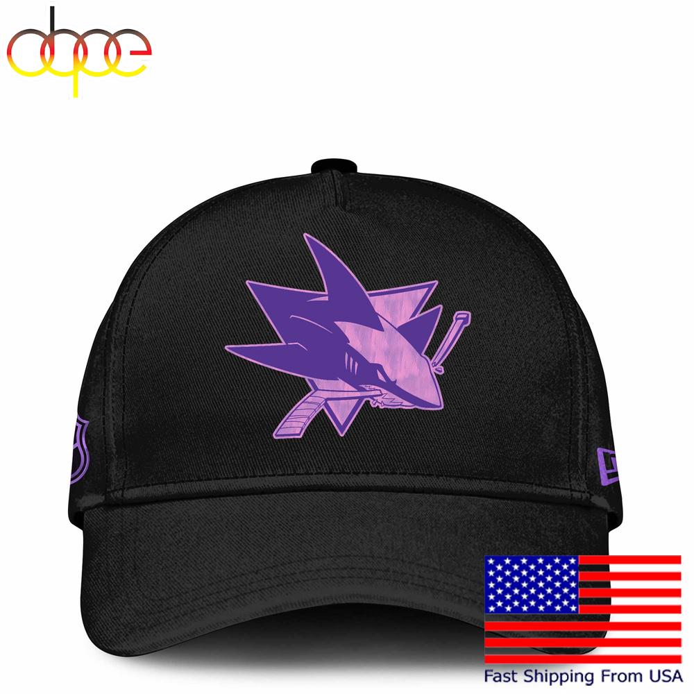 Sportswearmerch San Jose Sharks NHL Fight Cancer Classic Cap For Fan