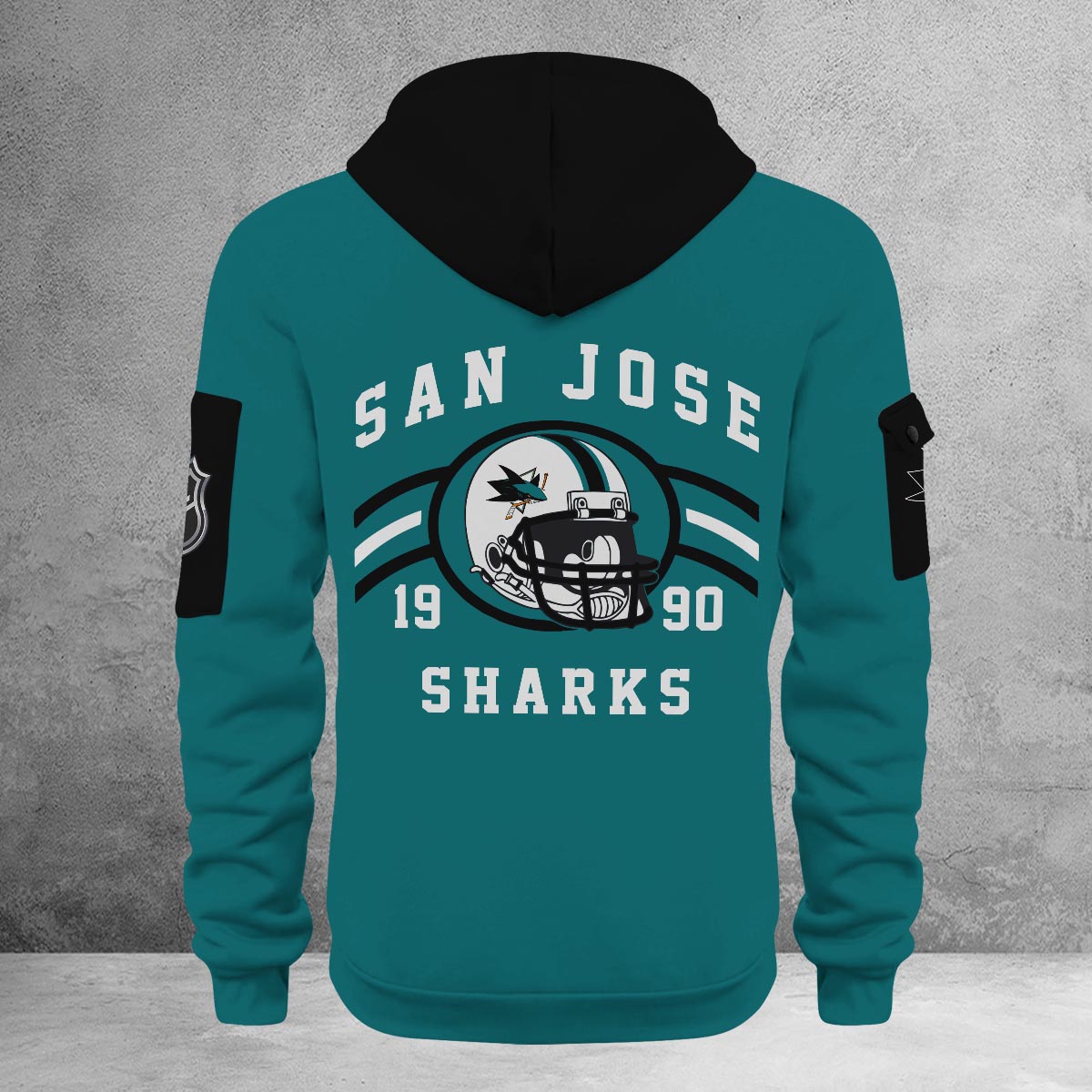 Sportswearmerch San Jose Sharks NHL Half Zip Hoodie Personalized For Fan