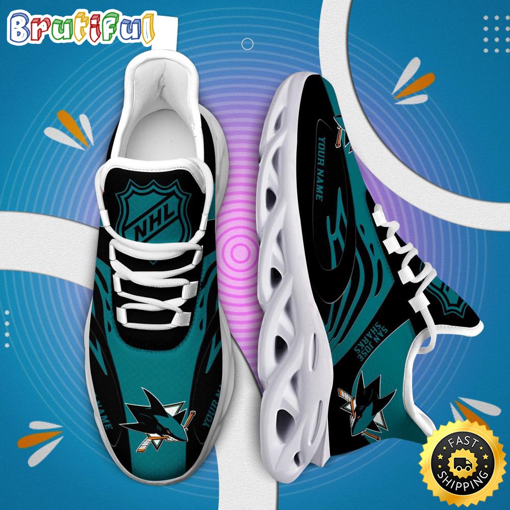 Sportswearmerch San Jose Sharks NHL Max Soul Shoes For Fan