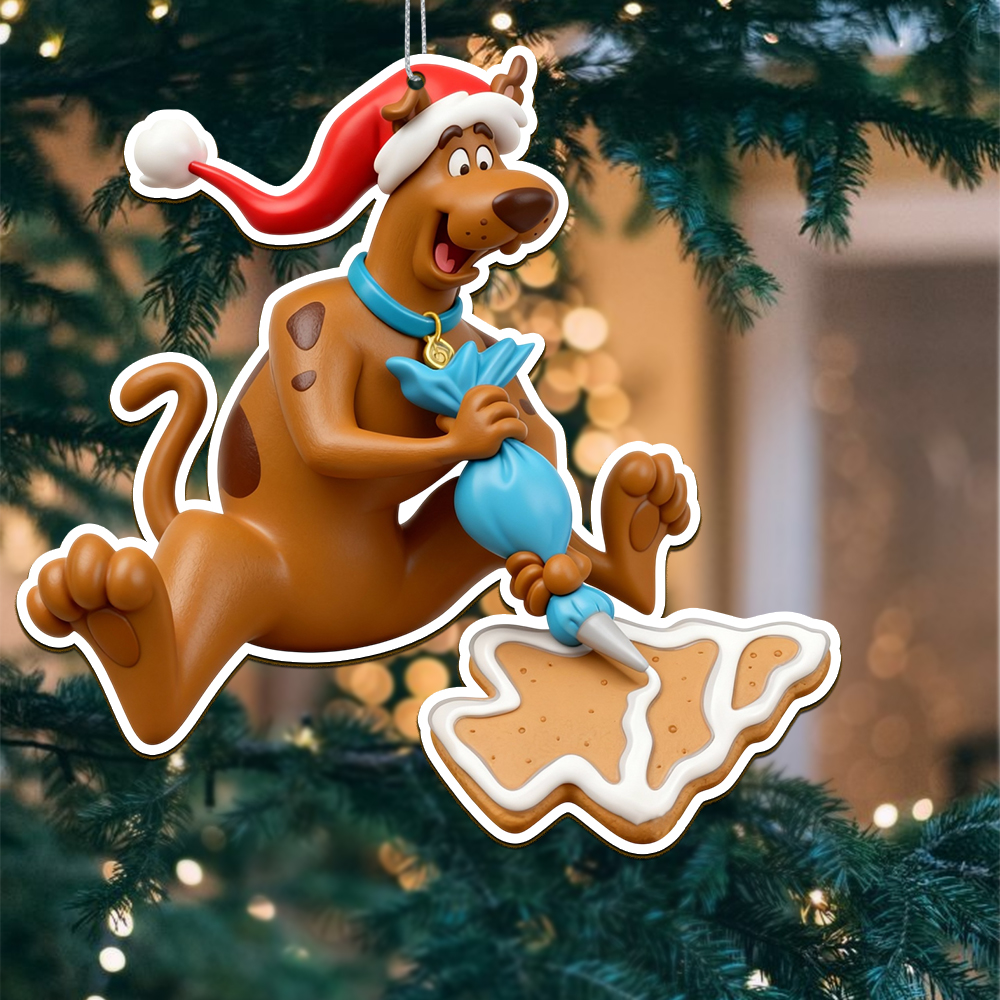 Sportswearmerch Scooby-Doo x Christmas Acrylic Ornament Gift For Fans