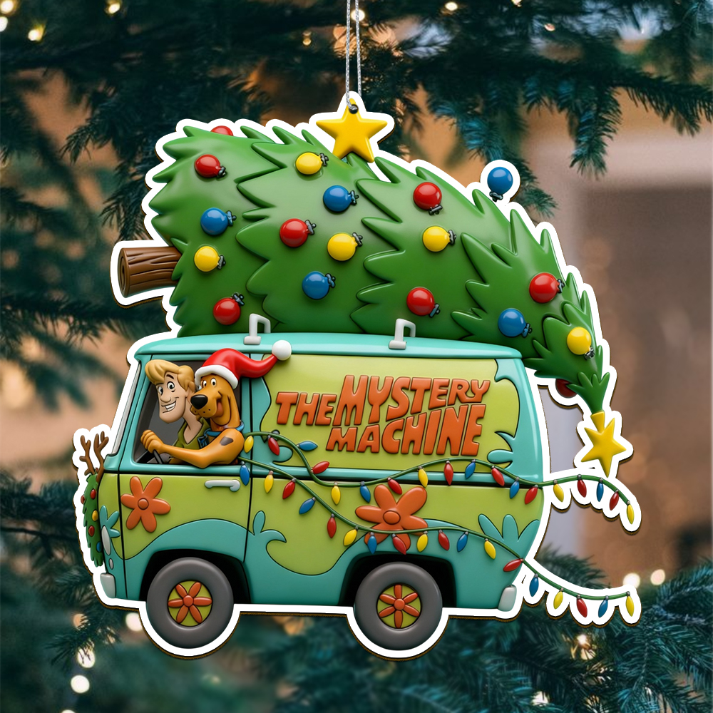Sportswearmerch Scooby-Doo x Christmas Acrylic Ornament Gift For Fans