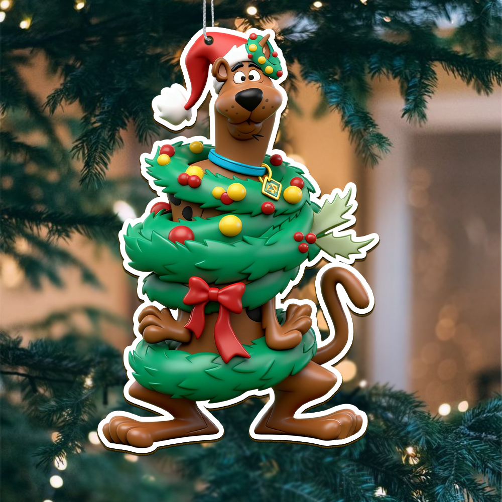 Sportswearmerch Scooby-Doo x Christmas Acrylic Ornament Gift For Fans
