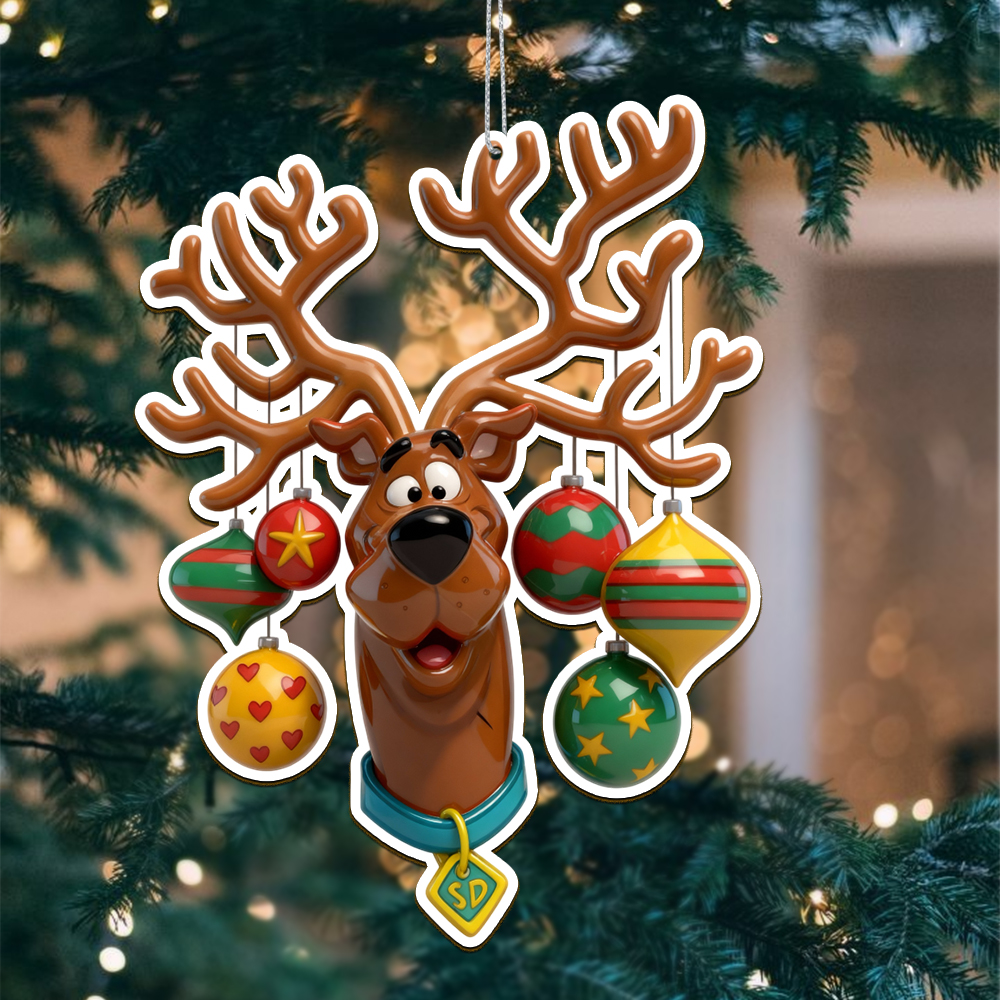 Sportswearmerch Scooby-Doo x Christmas Acrylic Ornament Gift For Fans
