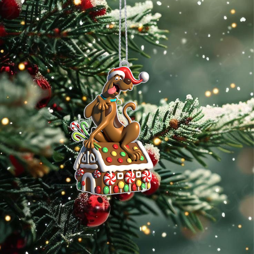 Sportswearmerch Scooby Doo x Christmas Acrylic Ornament Gift For Fans
