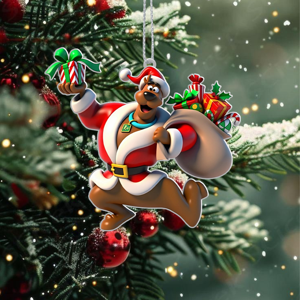 Sportswearmerch Scooby Doo x Christmas Acrylic Ornament Gift For Fans