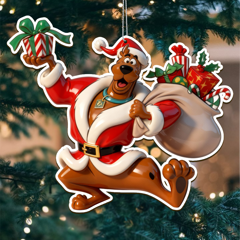 Sportswearmerch Scooby-Doo x Christmas Acrylic Ornament Gift For Fans