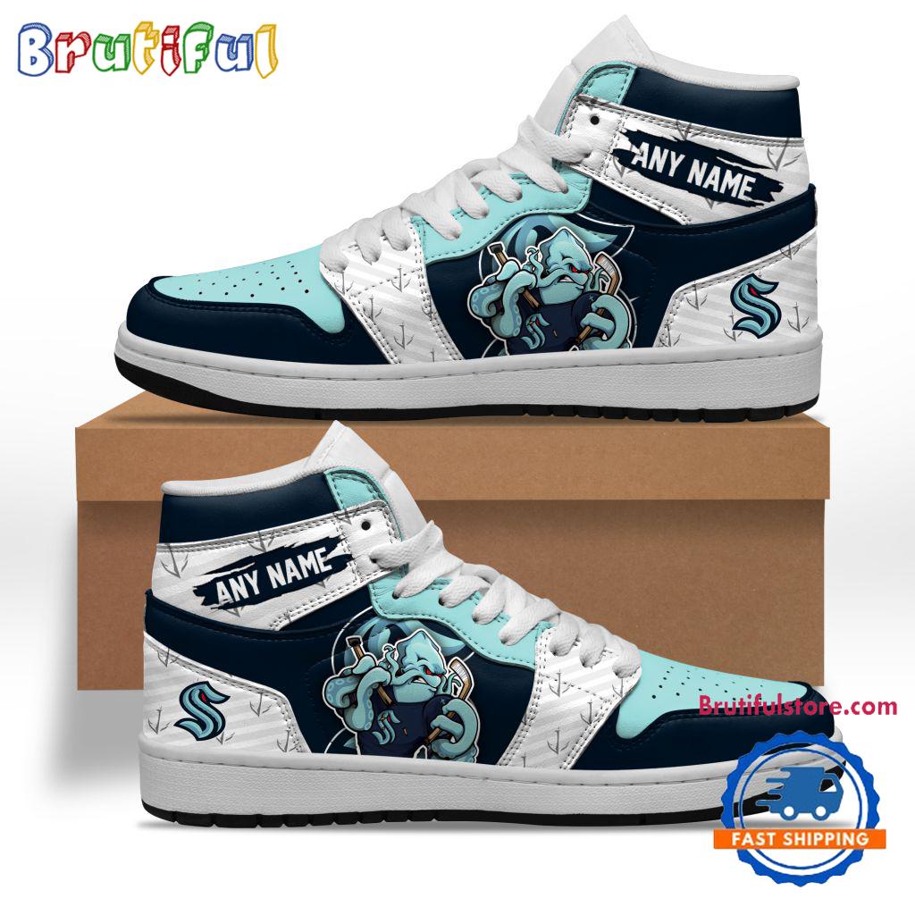 Sportswearmerch Seattle Kraken NHL AJ1 High Sneakers Shoes For Men And Women
