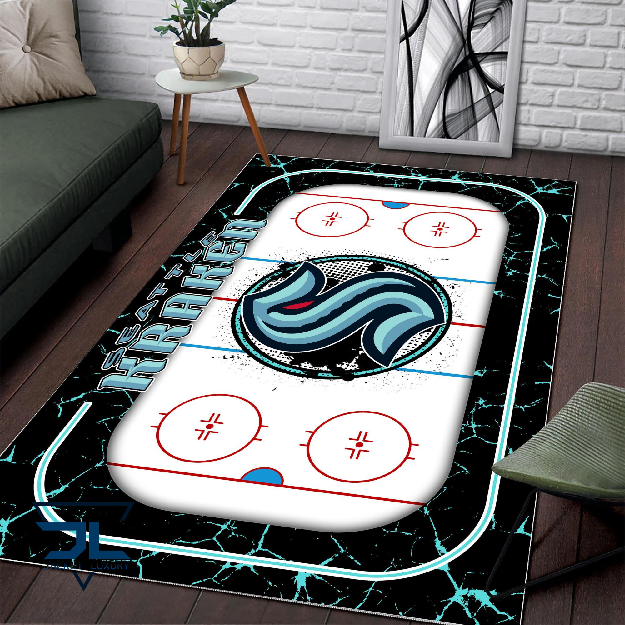 Sportswearmerch Seattle Kraken NHL Area Rug For Fan