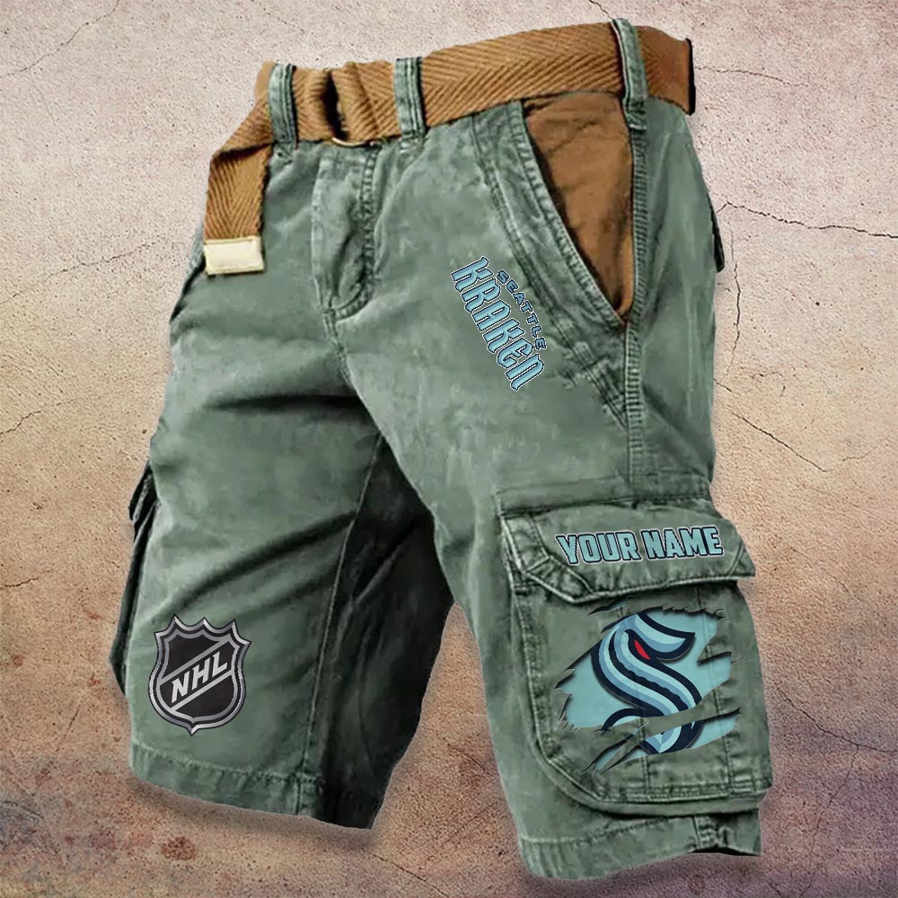 Sportswearmerch Seattle Kraken NHL Denim Short For Fan