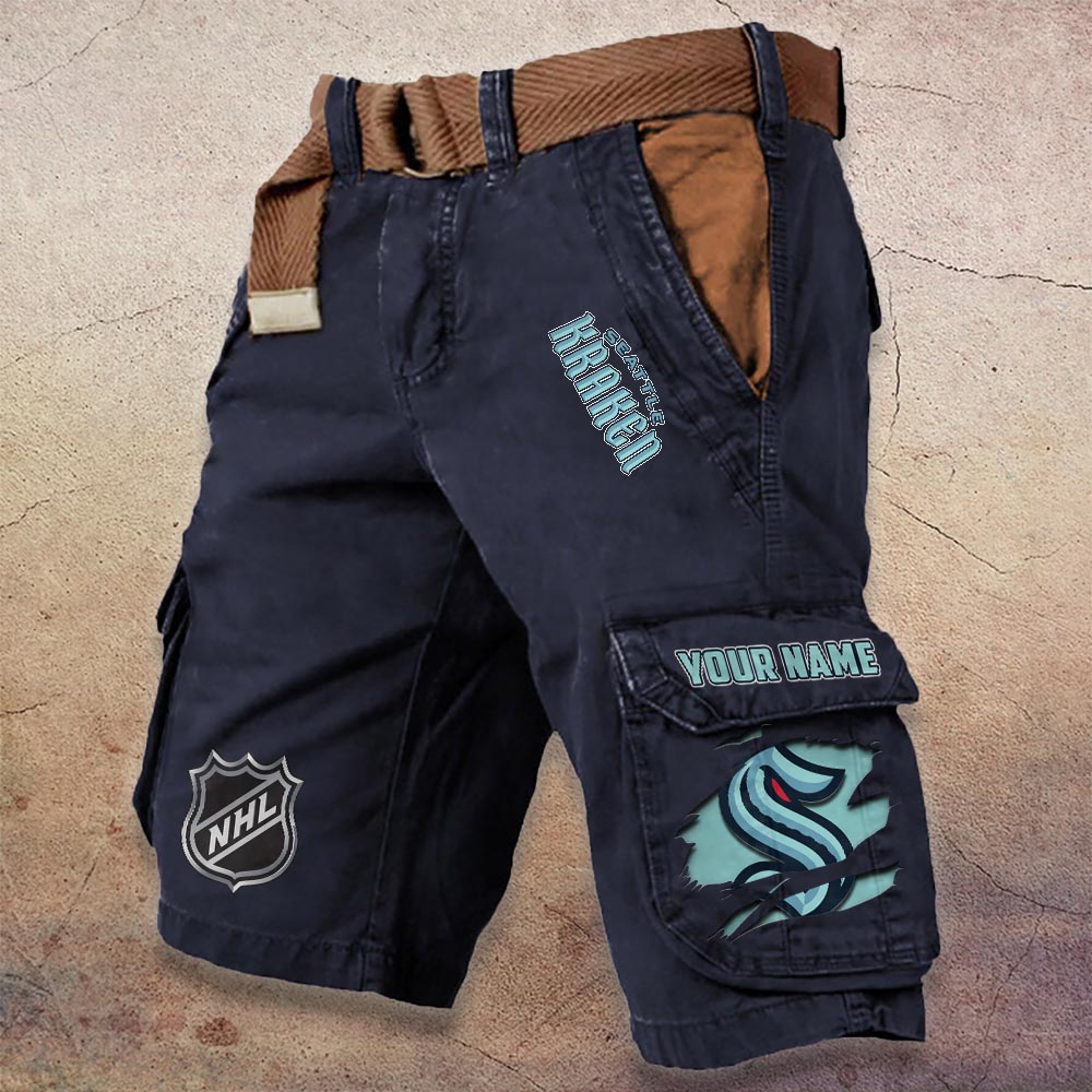 Sportswearmerch Seattle Kraken NHL Denim Short For Fan