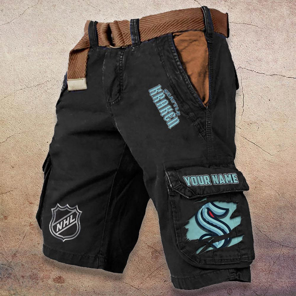 Sportswearmerch Seattle Kraken NHL Denim Short For Fan
