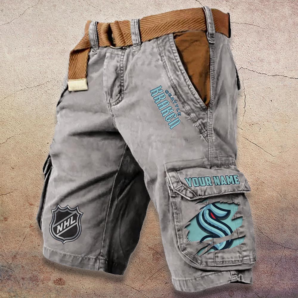 Sportswearmerch Seattle Kraken NHL Denim Short For Fan